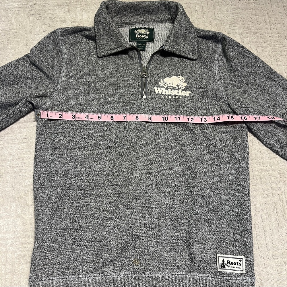 Roots Canada Sweater Quarter Zip Whistler Women’s XXS - Picture 6 of 8